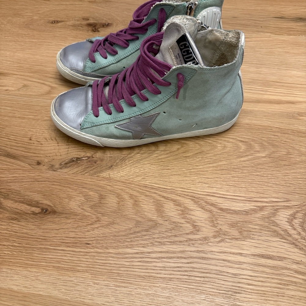 Golden Goose Suede Francy High Top Sneakers - Picture 6 of 11